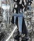 Layered Denim Mix Skirt